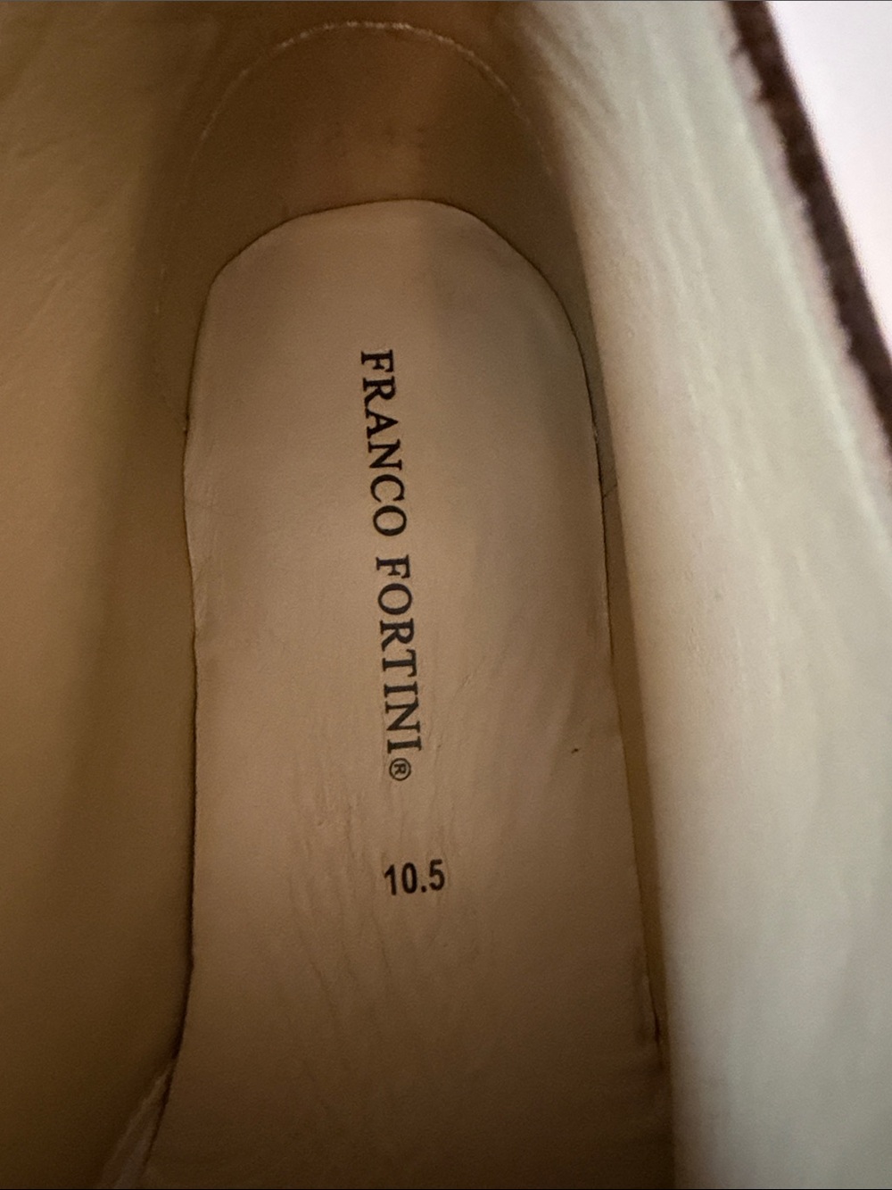 Franco Fortini Brown Leather Chukka Boots Men’s Size 10.5 - Picture 7 of 8